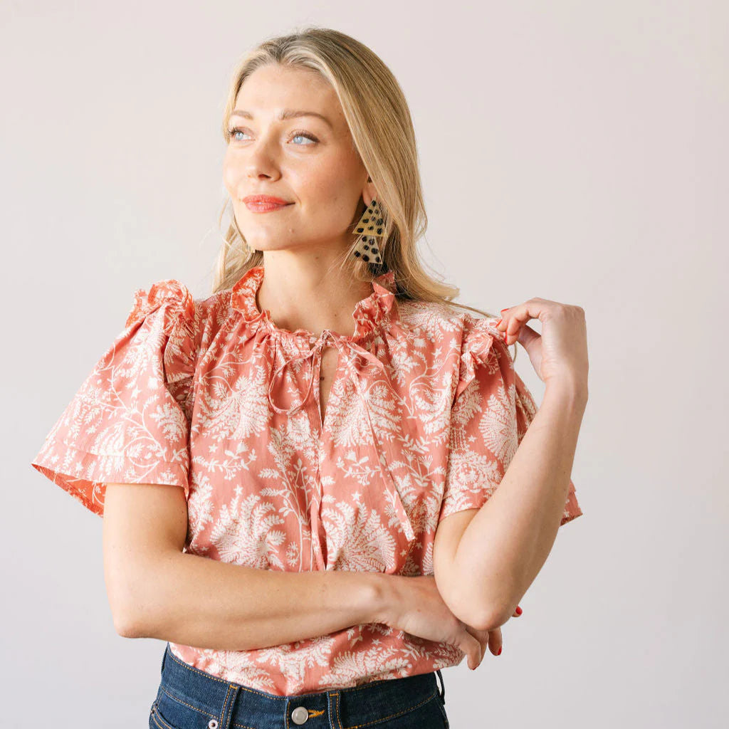 Rose Gilded Palm Gemma Top