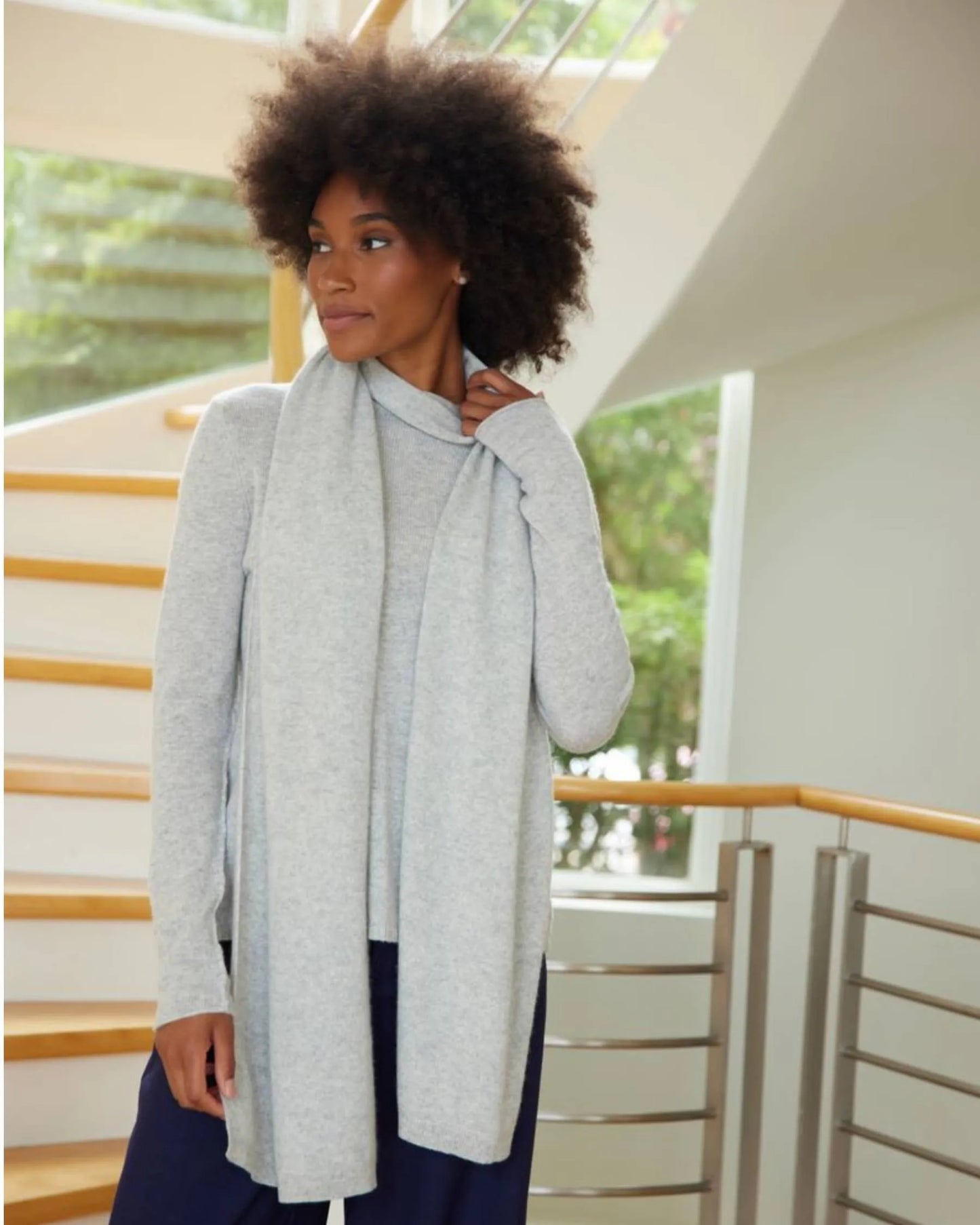 100% Cashmere Essential Scarf / Mini Travel Wrap