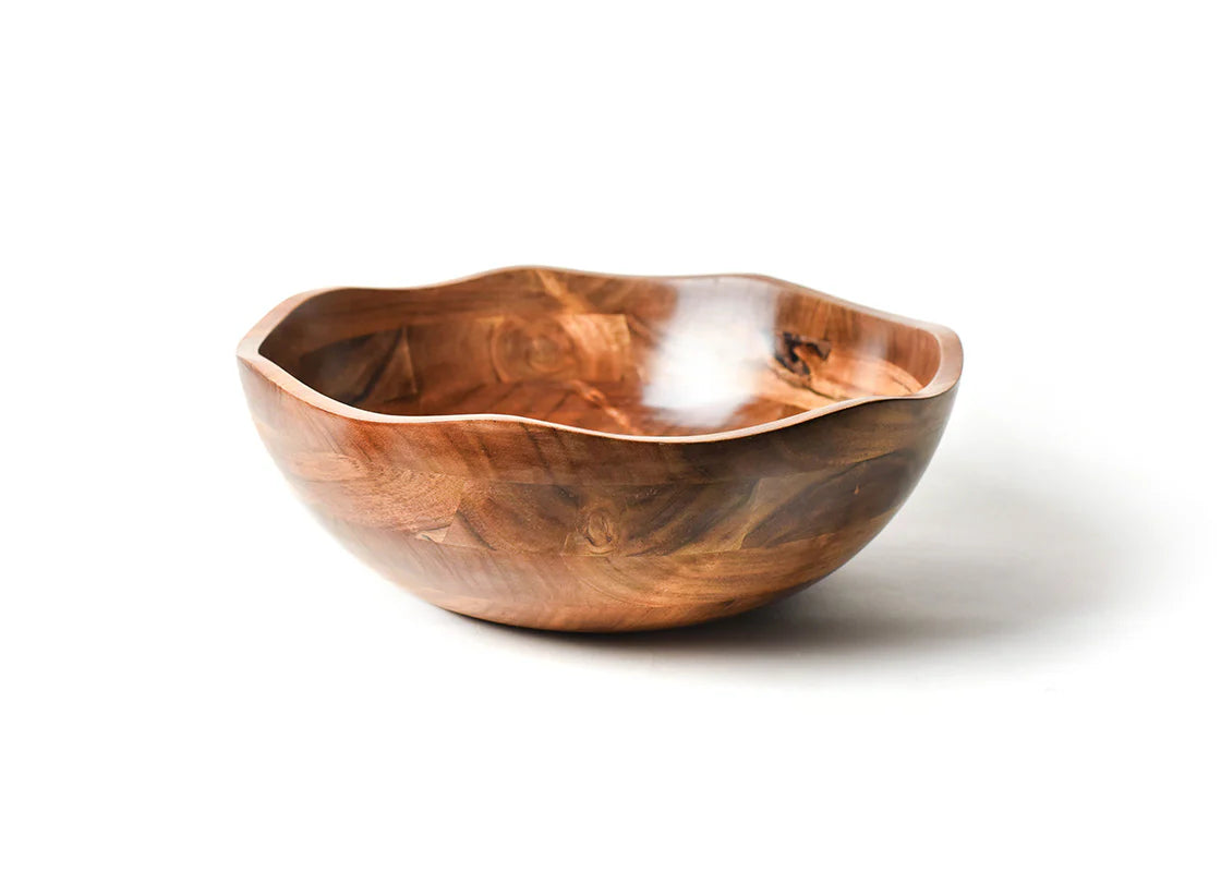 Fundamental Wood 16in Ruffle Bowl