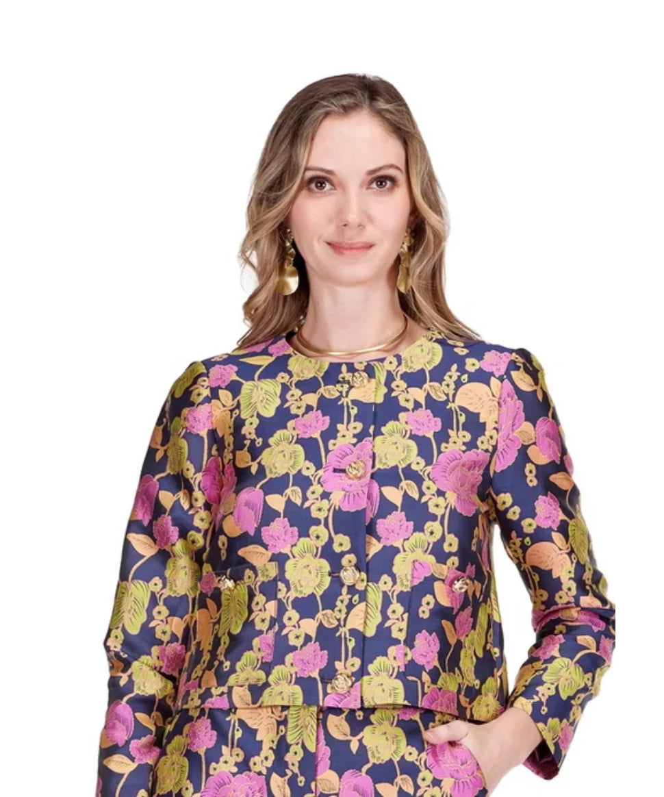 JADE Vibrant Vines Crop Jacket