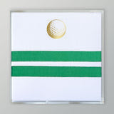 Small Square Gold Foil Golf