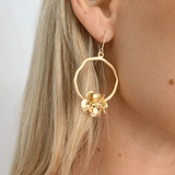 Erin Gray Bloom Gold Hoop Earring
