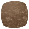 Velvet Collection 16-Inch Elliptical Vinyl Placemats Mocha Mousse