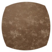 Velvet Collection 16-Inch Elliptical Vinyl Placemats Mocha Mousse