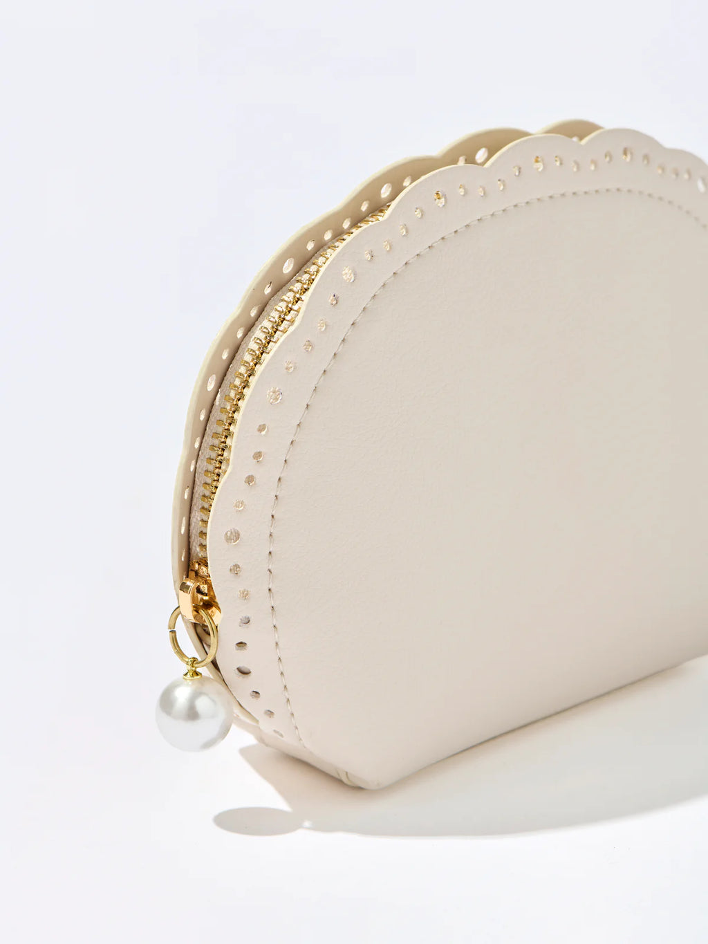 Lola Zip Pouch Ivory