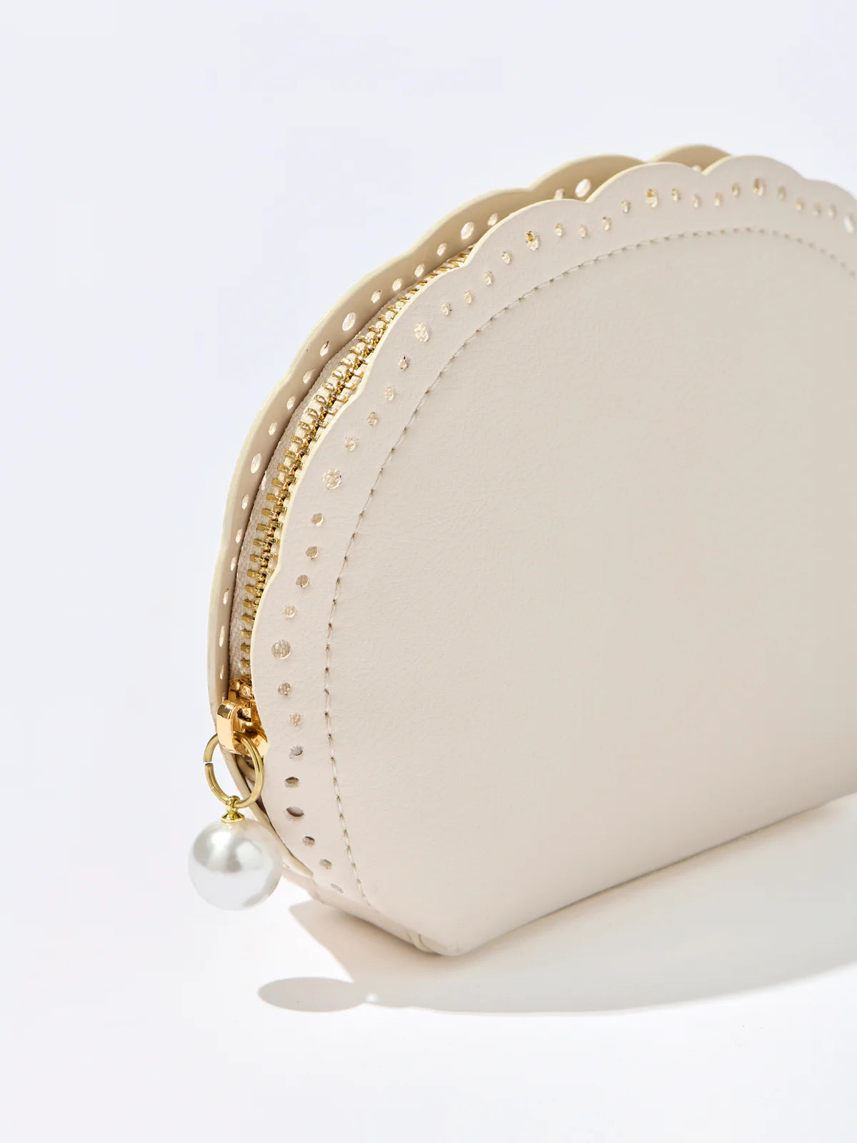 Lola Zip Pouch Ivory
