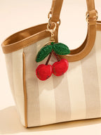 Cherries Beaded Bag Charm