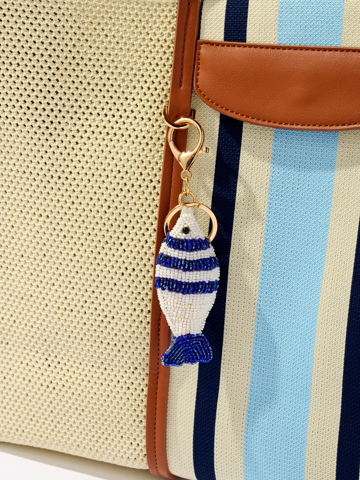 Fish Beaded Bag Charm
