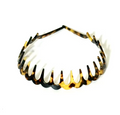 Ella Teeth Acetate Headband Yellow Tokyo
