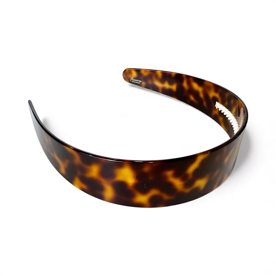 Wynn Wide Acetate Headband Dark Tortoise