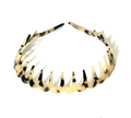 Ella Teeth Acetate Headband Ivory Tokyo