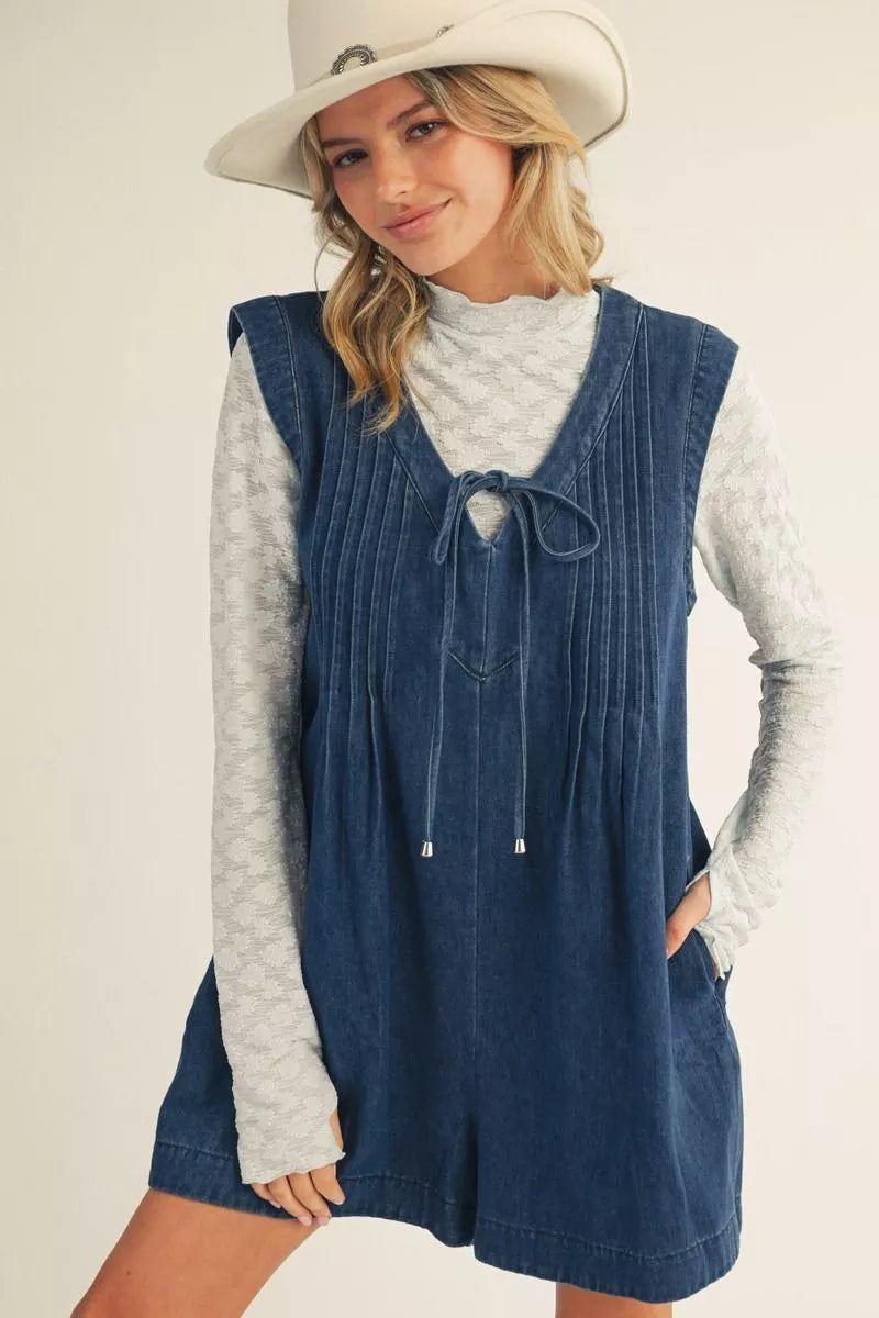 Denim Romper