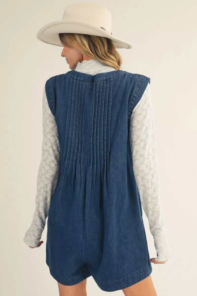 Denim Romper