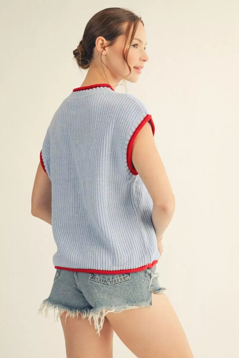 Blue USA Flag Sweater