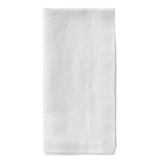 Amalfi Stonewashed 21-Inch Napkins White