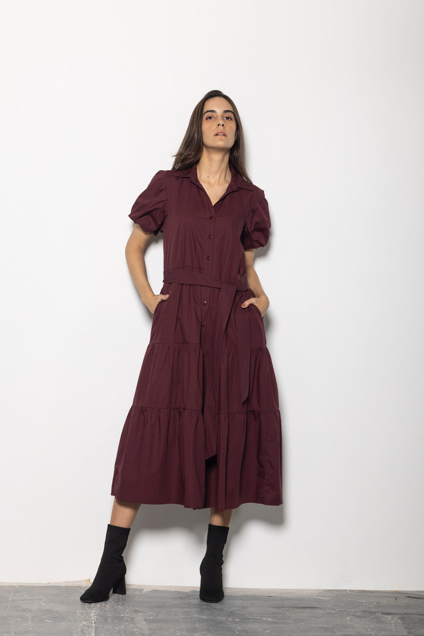 Maude Clara Tiered Maxi Dress