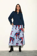Ada Skirt Azure Safari