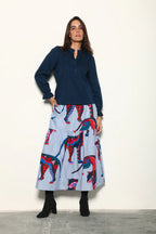 Ada Skirt Azure Safari