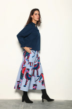 Ada Skirt Azure Safari