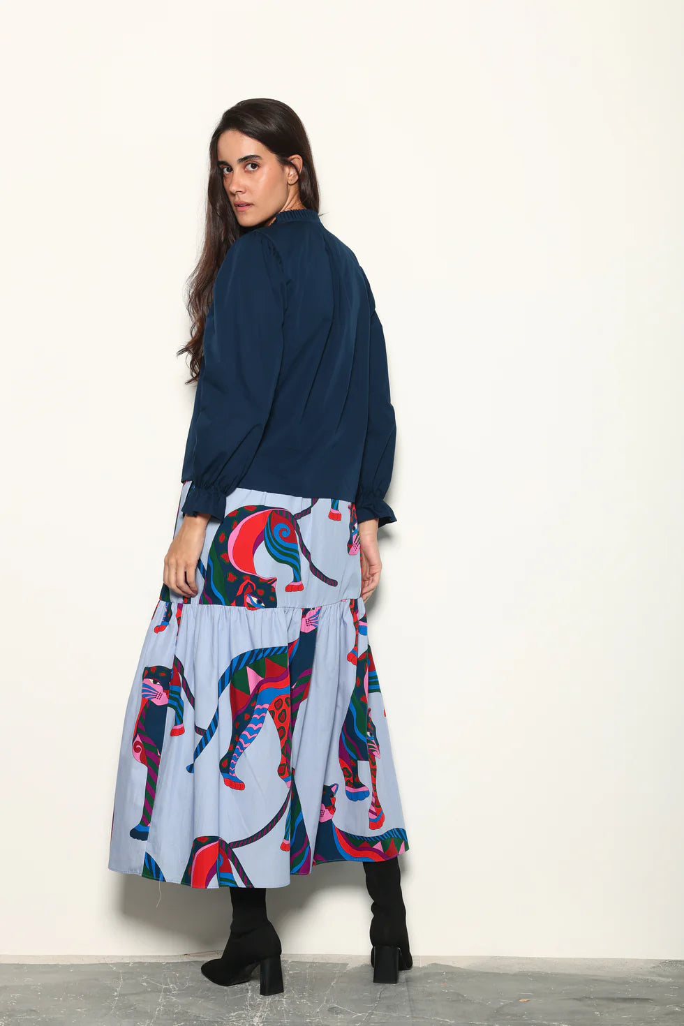 Ada Skirt Azure Safari