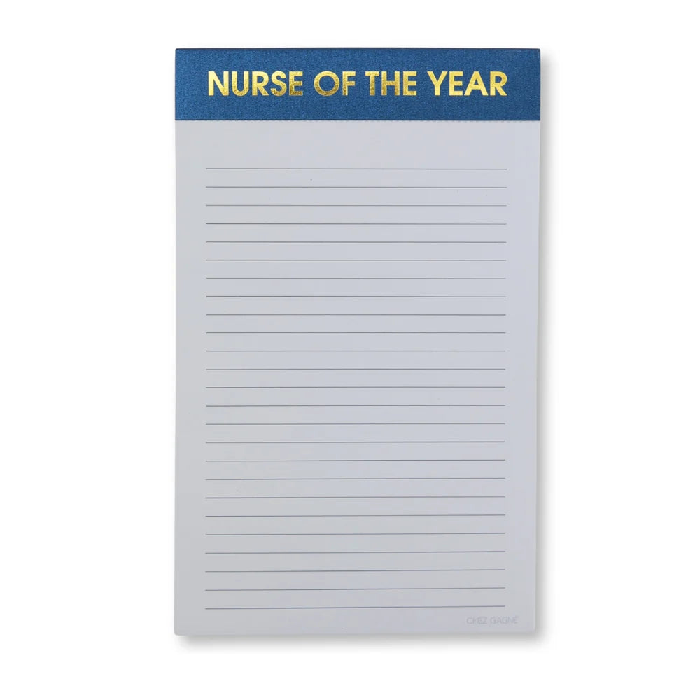 NURSE OF THE YEAR - LINED NOTEPAD