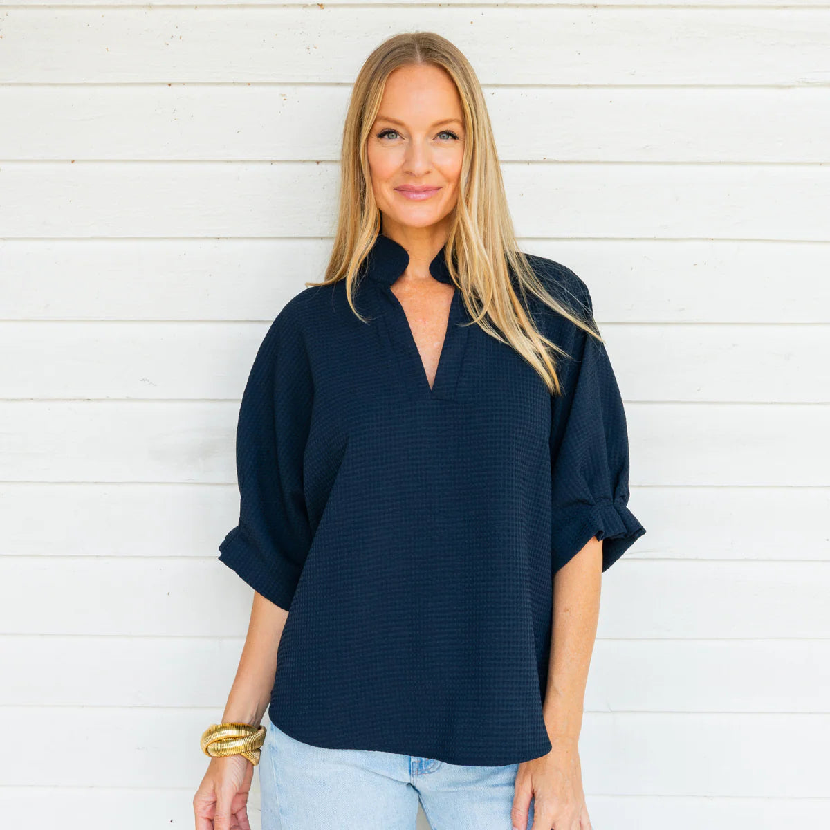 Caryn Lawn Caroline Top Waffle