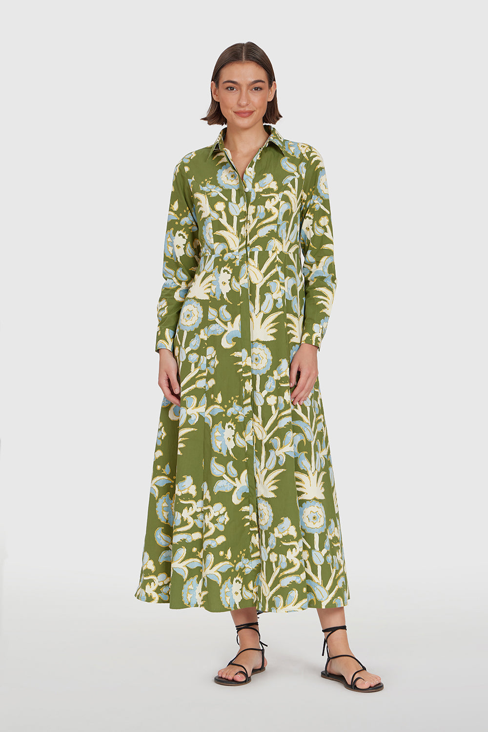 Classic Shirtdress, Oasis Grove
