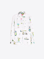 WHITE SHIRT WITH GOLF PRINT