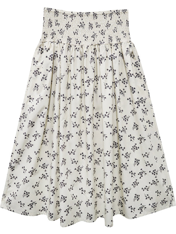 Rhea Smocked Waist Skirt