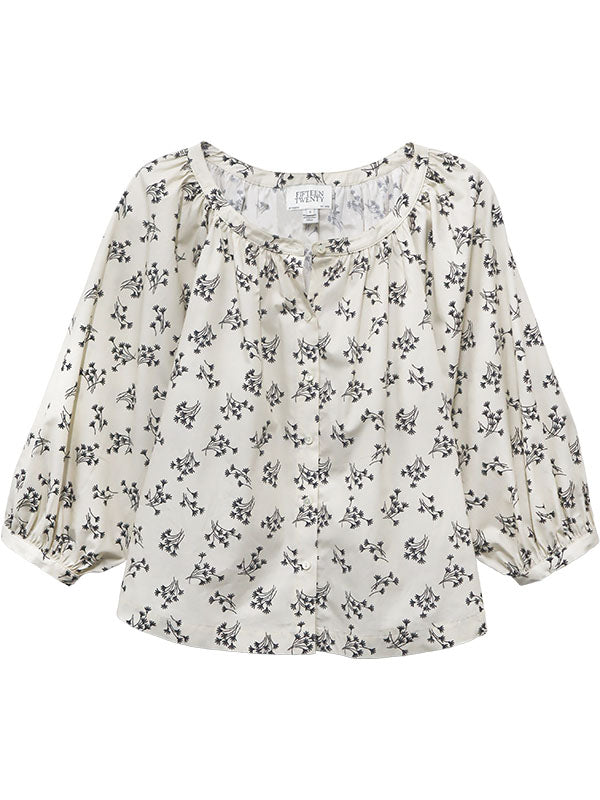 Sam Short Sleeve Peasant Top