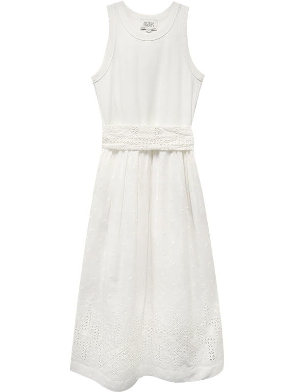Seline Contrast Midi Dress
