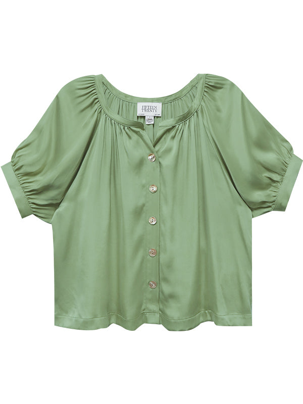 Sam Short Sleeve Button Up Top