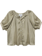 Sam Short Sleeve Button Up Top