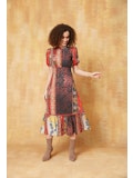 FREYA MIDI DRESS ORANGE