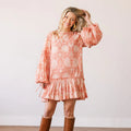 Rose Gilded Palm Khai Mini Dress