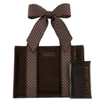 Jelly Tote - Espresso Dot Bow