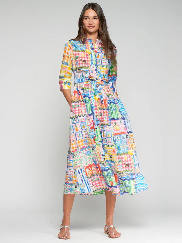 PRINTED CAPRI DRESS