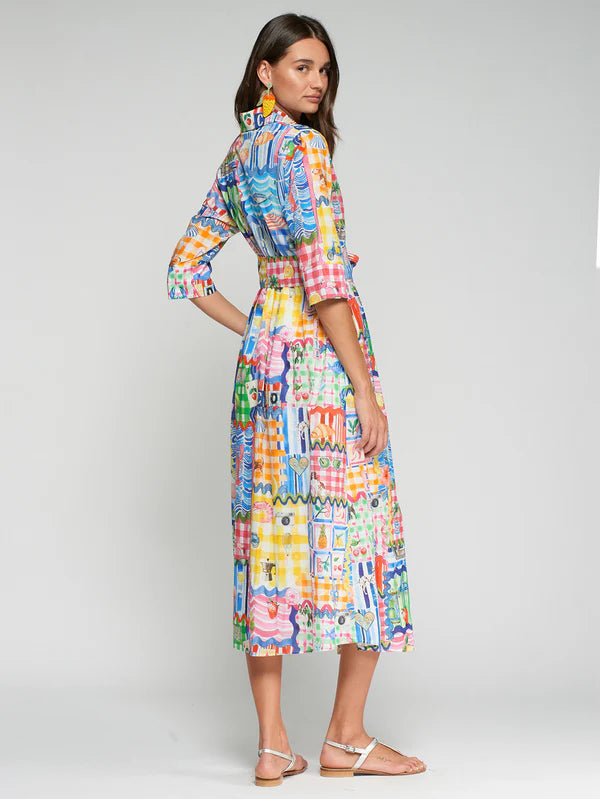 PRINTED CAPRI DRESS