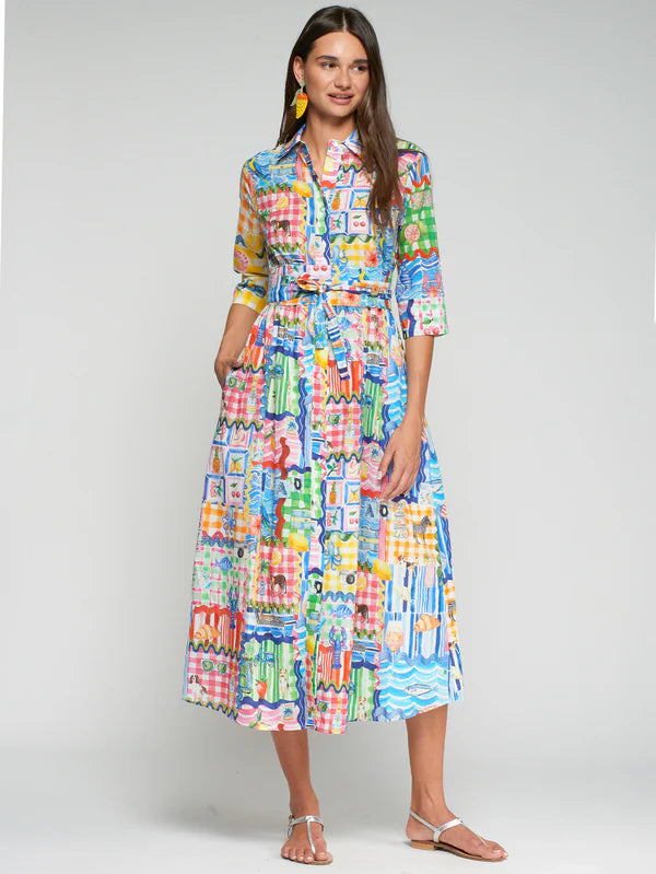 PRINTED CAPRI DRESS