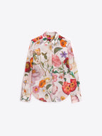 MULTICOLORED FLORAL PRINT SHIRT