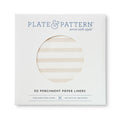 "Sandy Stripes" preformed plate liners