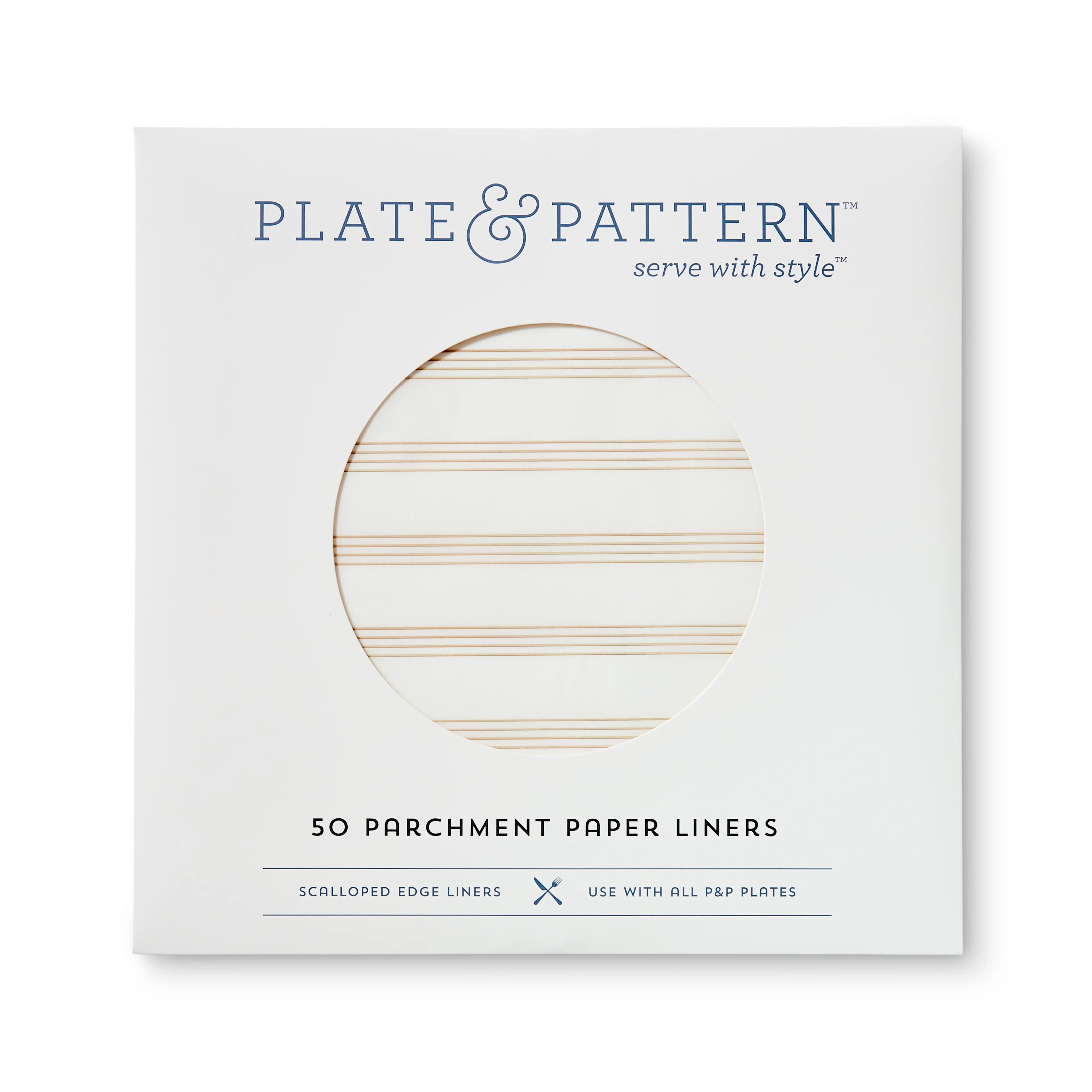 "Sandy Stripes" preformed plate liners