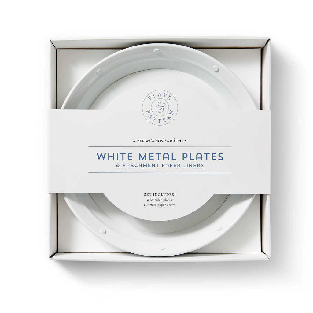 White Metal Plate