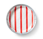 "Bold Red Stripes" preformed plate liners