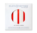 "Bold Red Stripes" preformed plate liners
