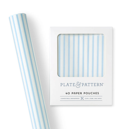 "Periwinkle Stripes" parchment roll