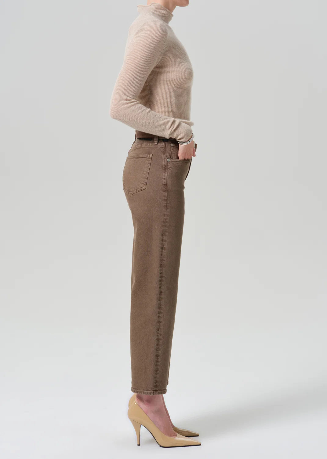Palma Straight Clean Hem Cocoa Brown
