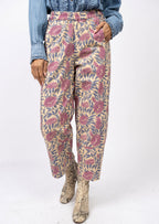 Pull on Barrel Pants Plum