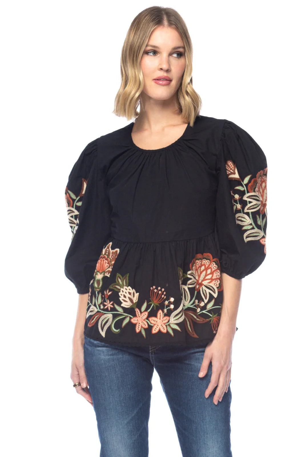Tolani Uri Embroidered Blouse