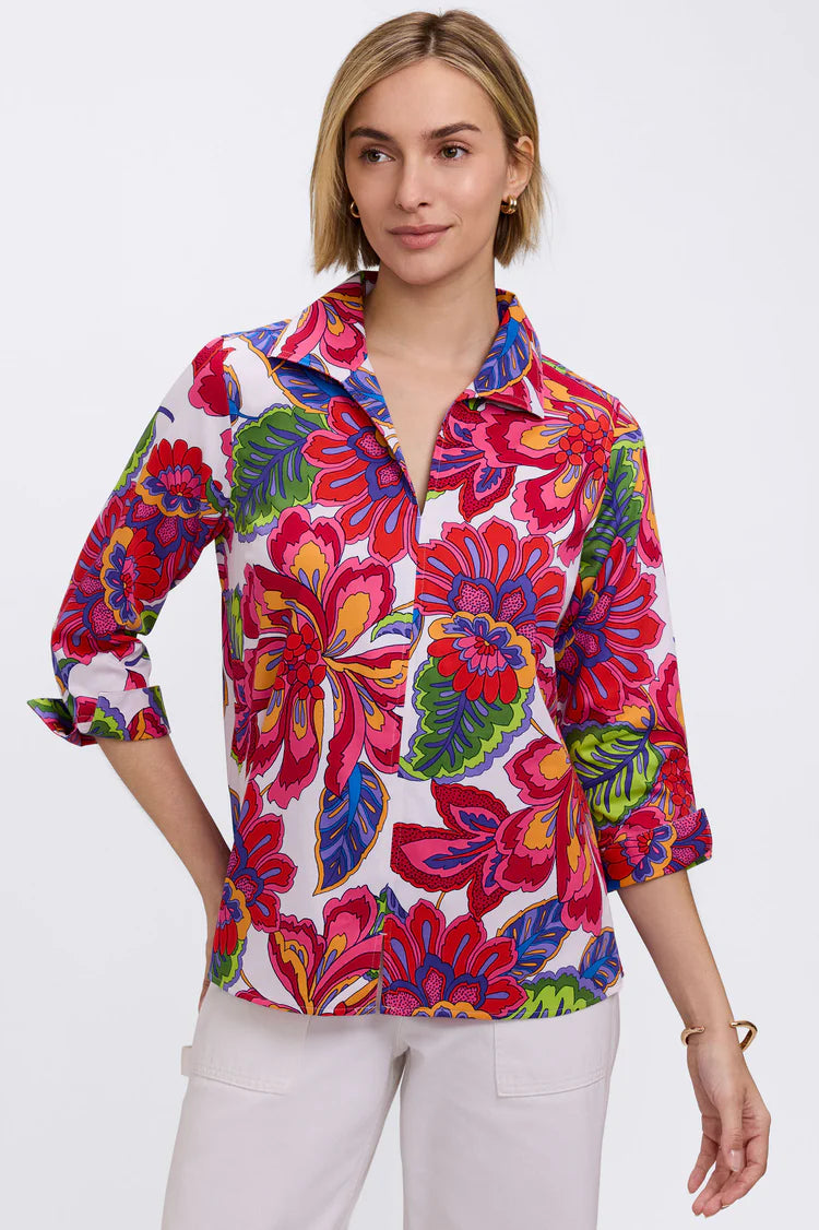 Agnes Paradise Blooms 3/4 Slv Shirt